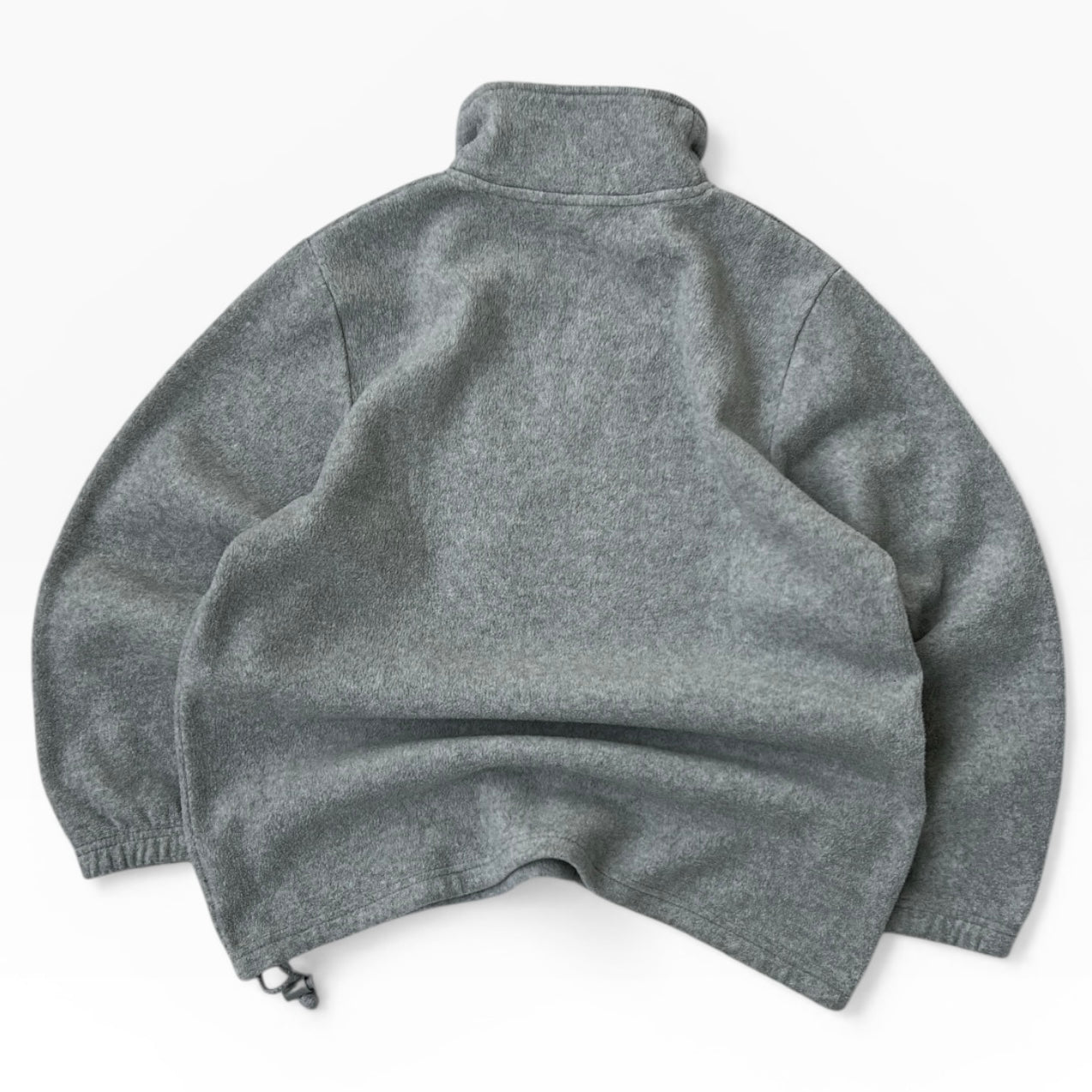 Grey plain 1/4 Zip AdjustableFleece