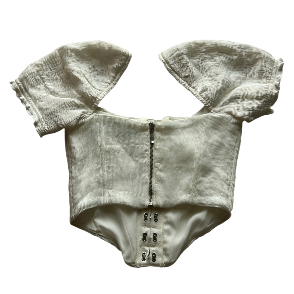 Balloon Sleeve Corset Top