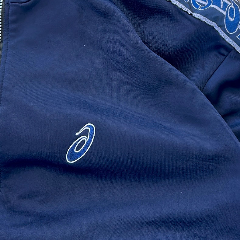 Asics Side Lining vintage navy shell jacket