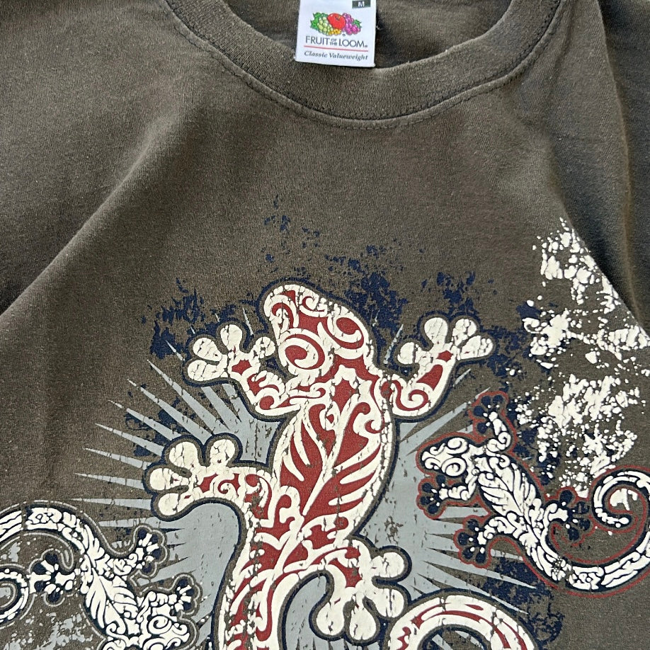 Lizard graphic Fruit of the Loom tee