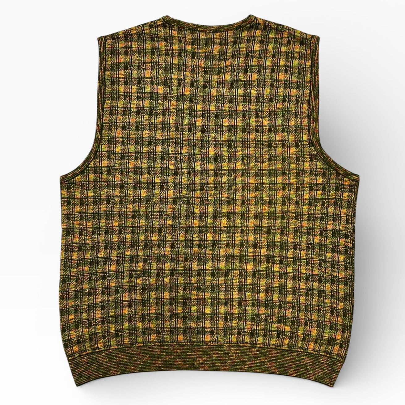Suspense Multicolored V-Nech Vest Knit Fleece