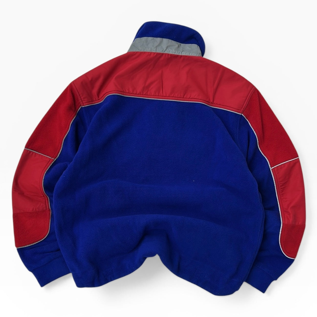 Red x blue 1/4 Zip adjustable Fleece