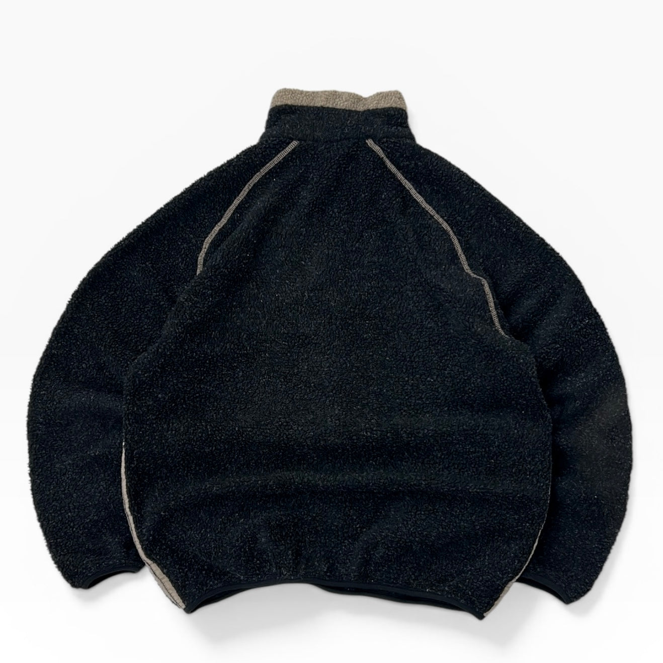 Wave board fuzzy 1/4 Zip fleece