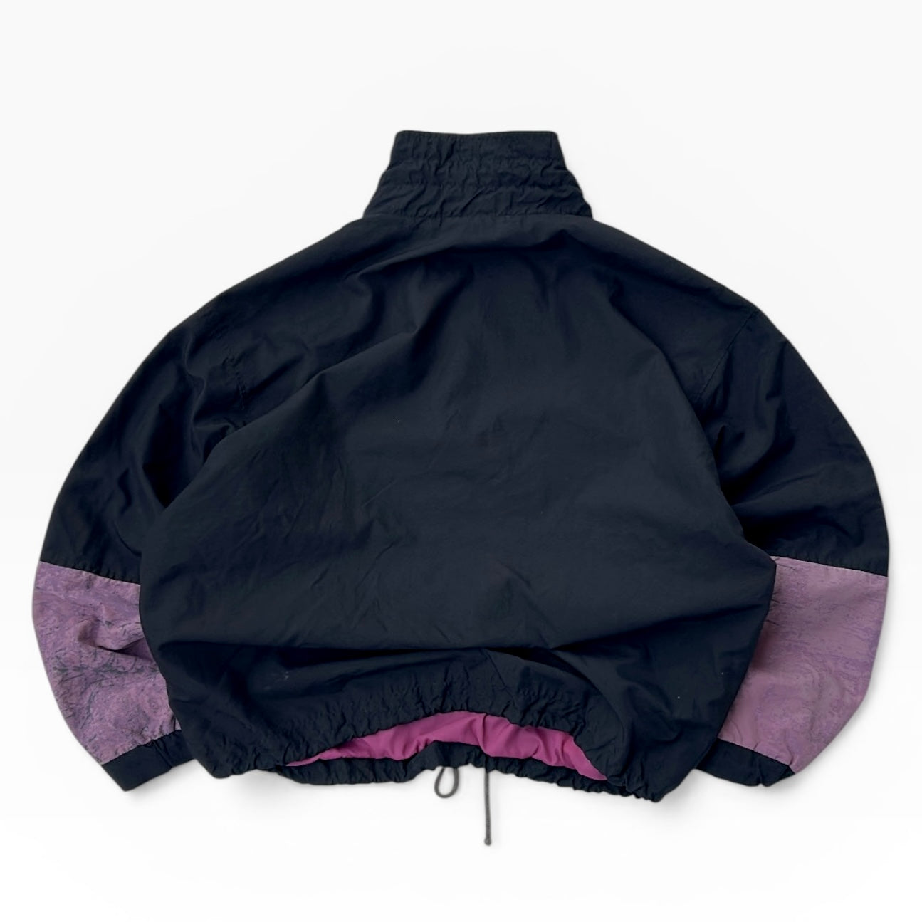 Fanatic vintage black x purple overshirt 1/4 zip adjustable