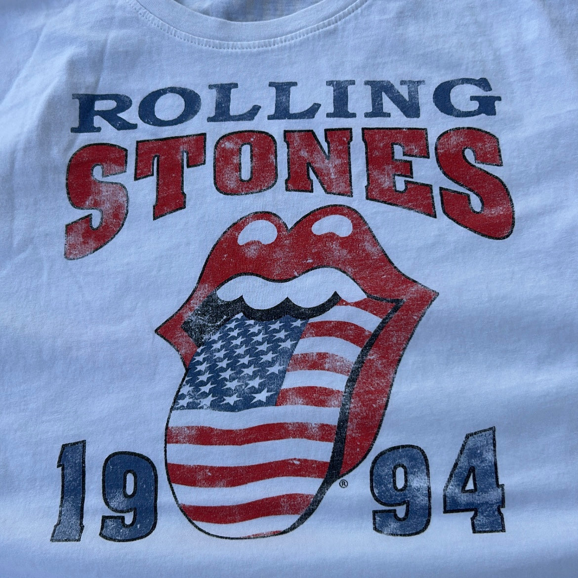 Rolling stones white tee
