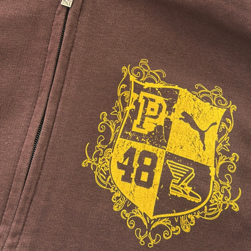 Puma chocolate brown 00’s hooded jacket