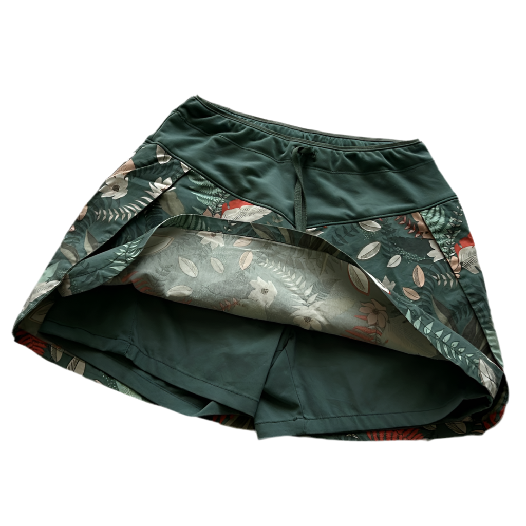 Floral Mini Skort (Skirt+Shorts)