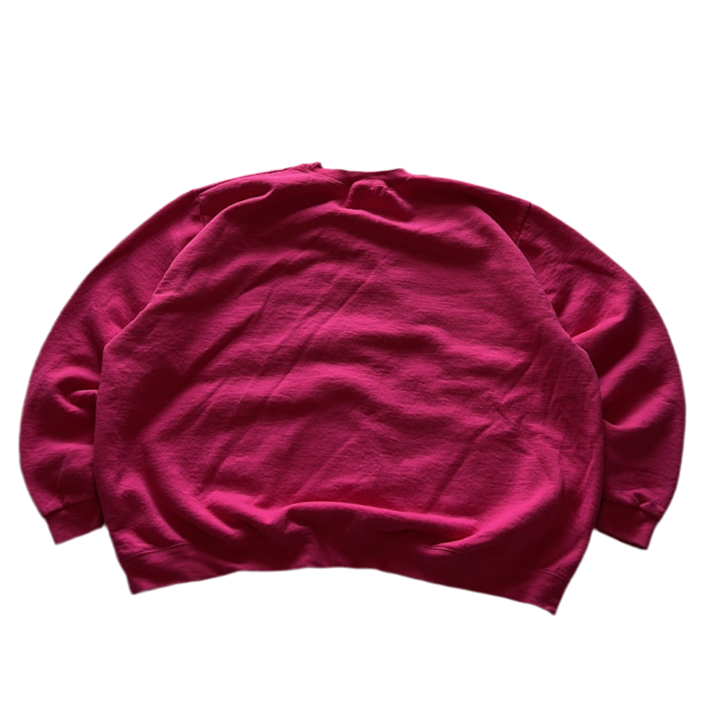 Hot Pink Plain Sweatshirt