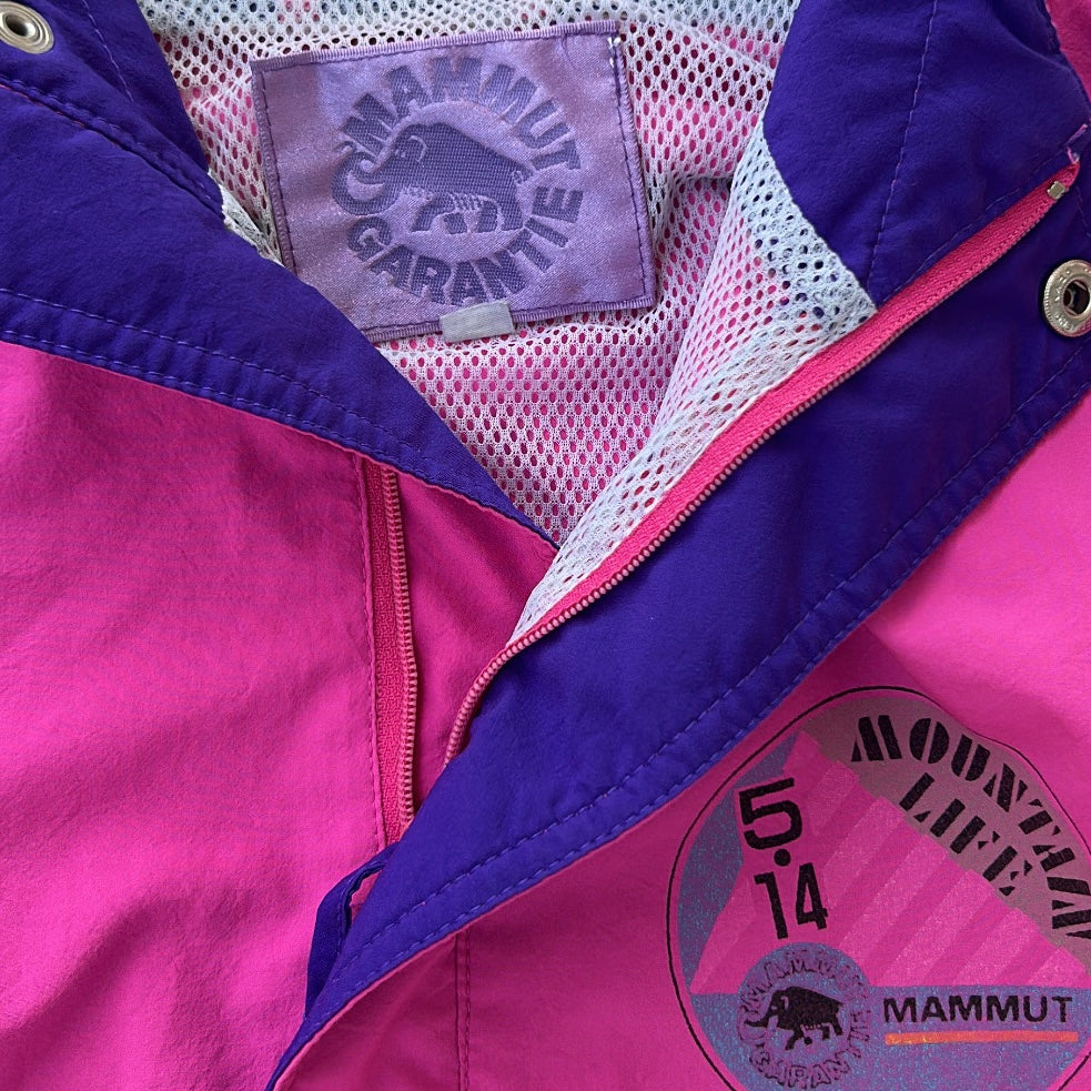 Mammut vintage 1/4 Zip Hot pink adjustable overshirt