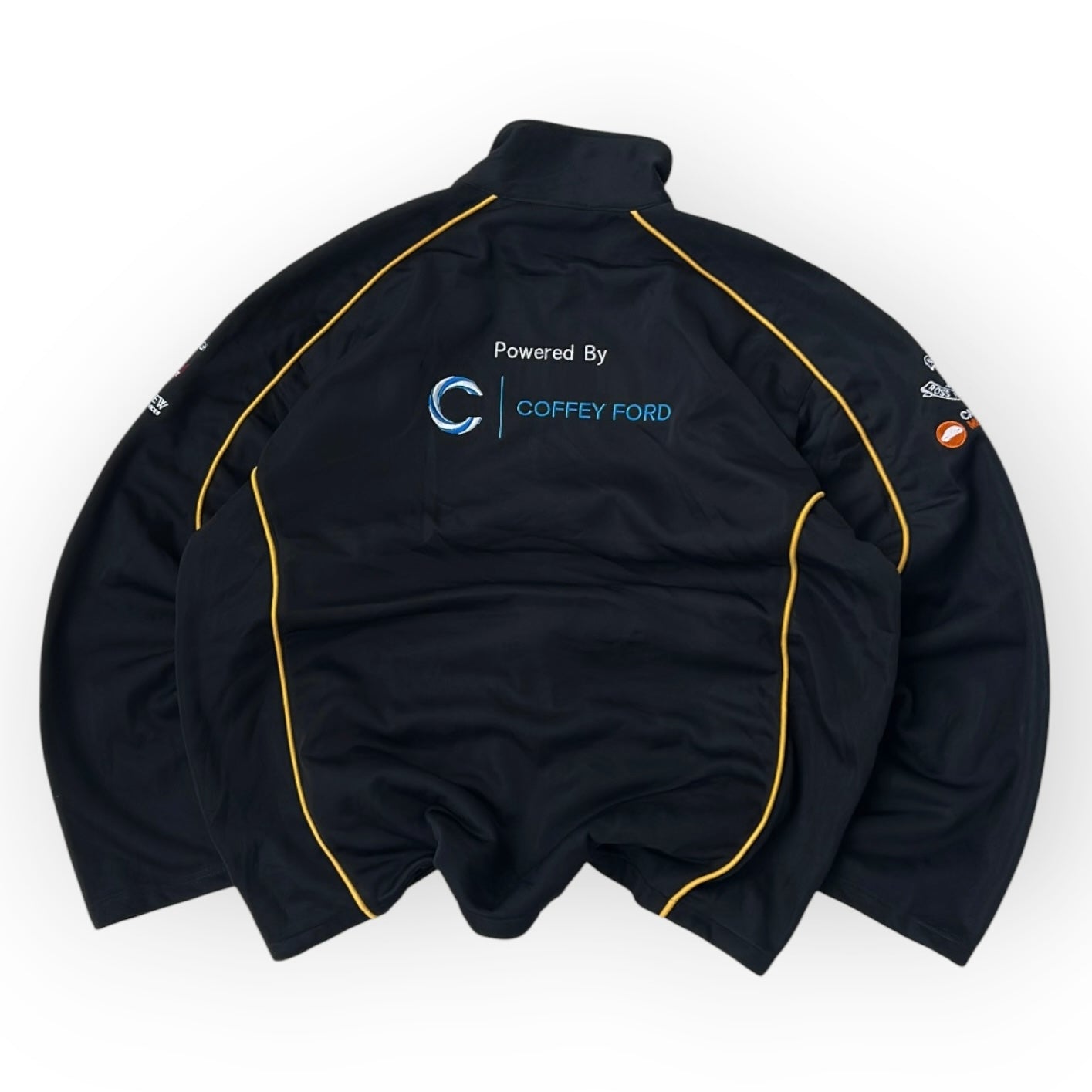 Patched full zip jacket