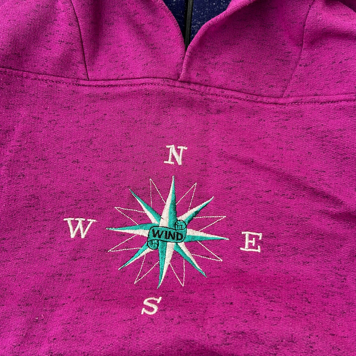 Graphic vintage 1/4 zip sweatshirt