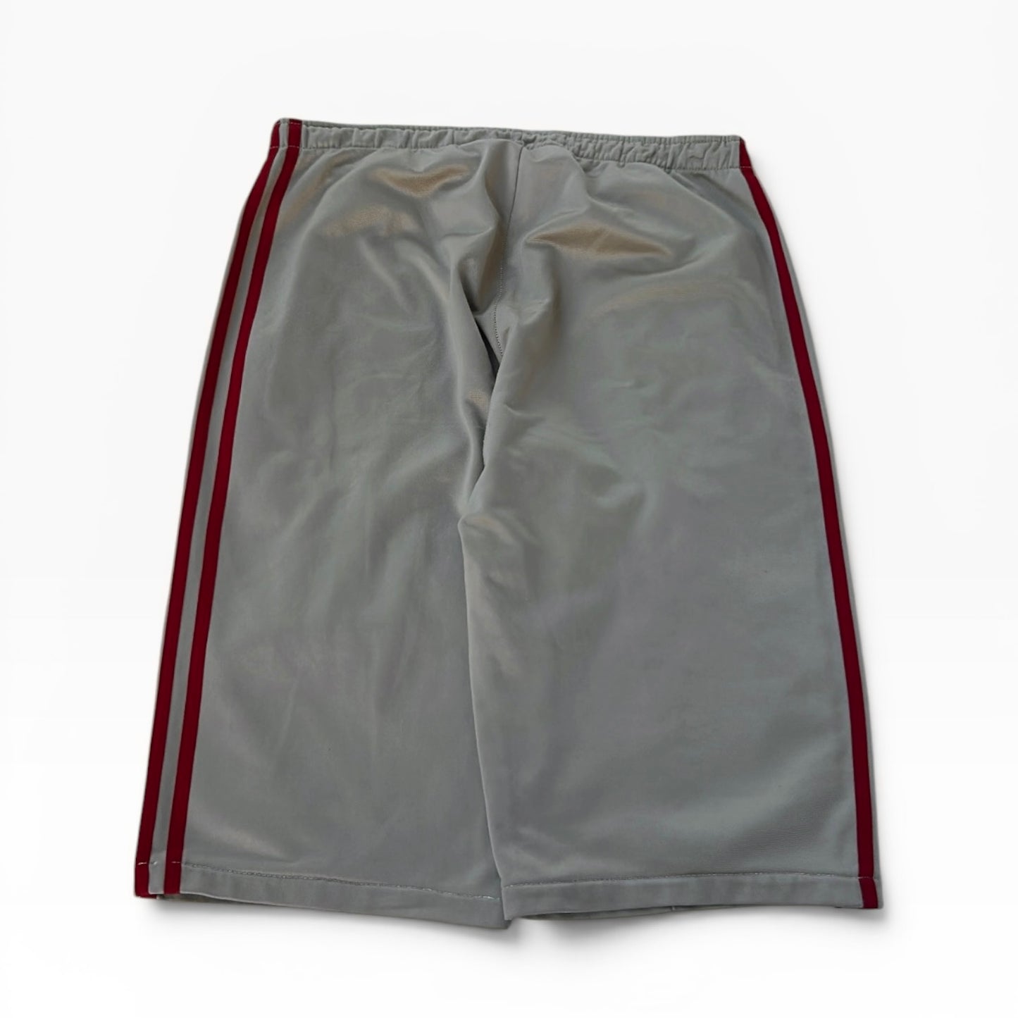 Adidas red three stripe shorts