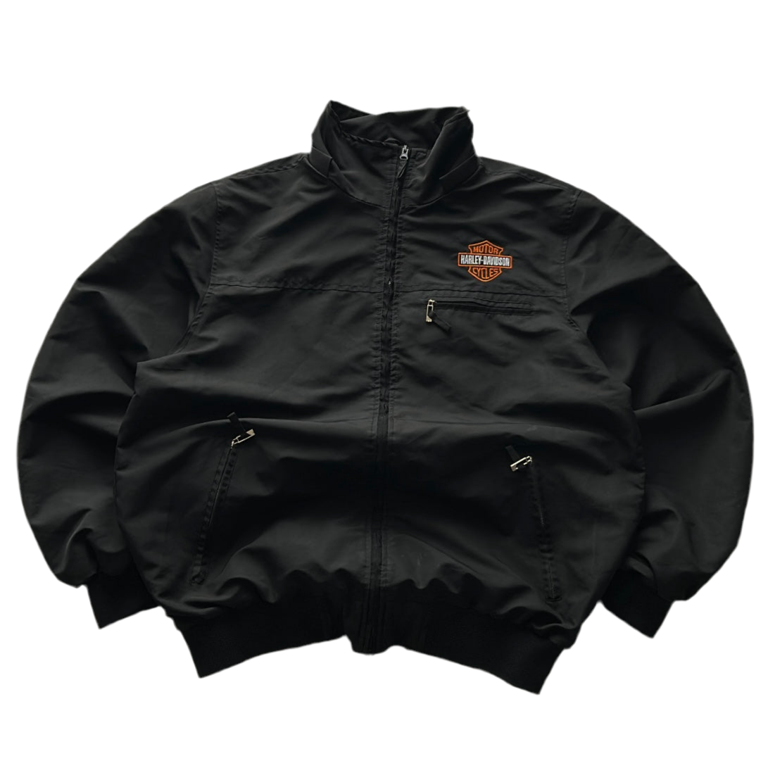 Vintage Harley Davidson Embroidered Logo Spring Jacket