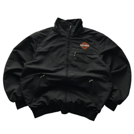 Vintage Harley Davidson Embroidered Logo Spring Jacket
