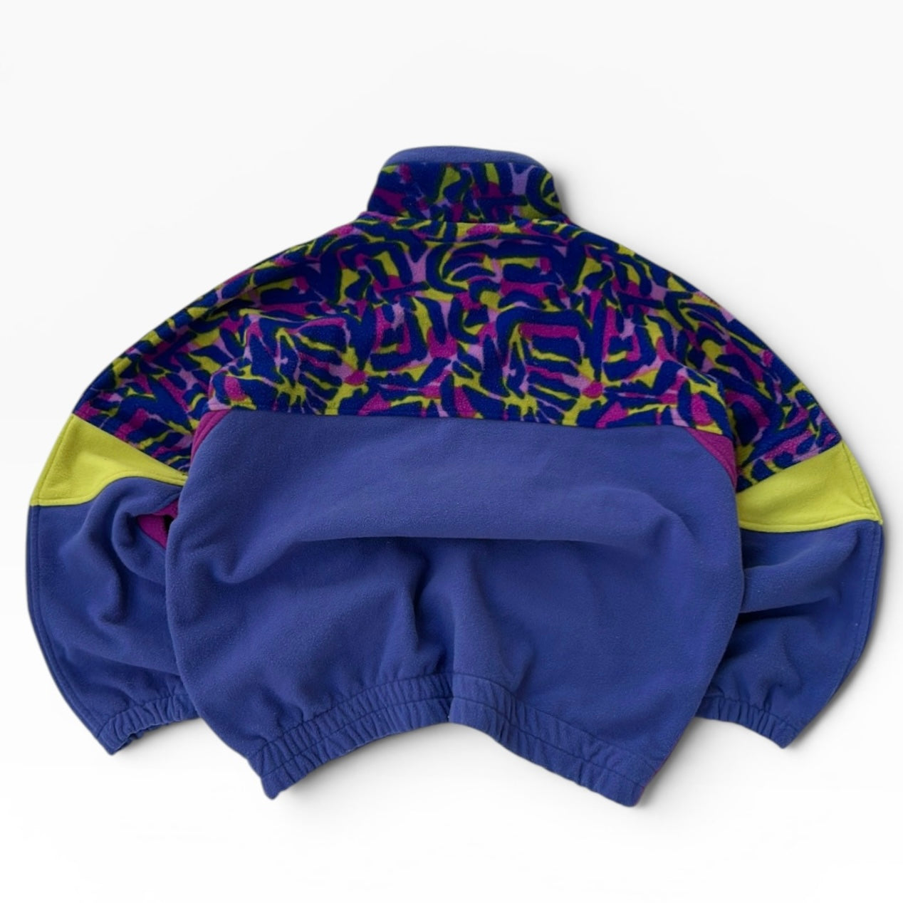 Vintage colourfull 20’s 1/4 zip fleece