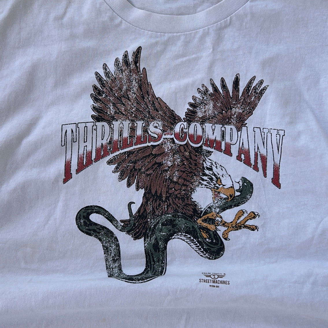 Thrills Vompany grpahic white tee