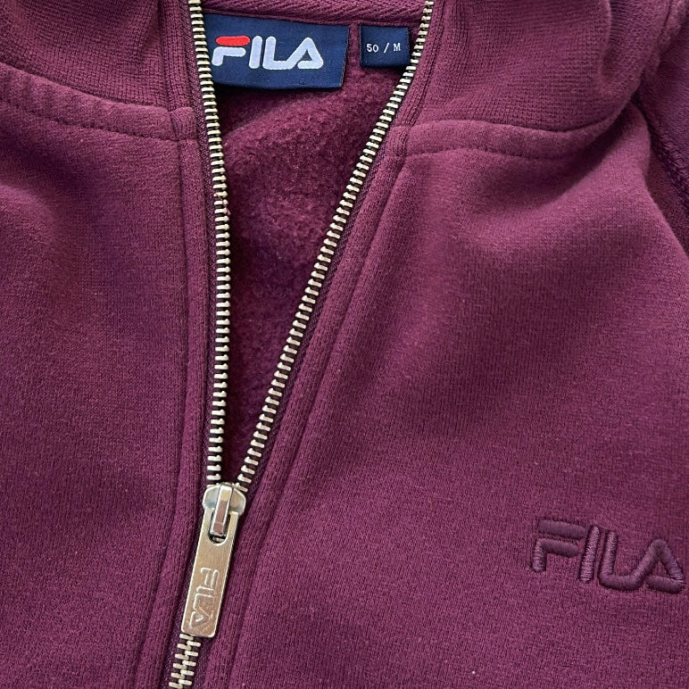 Fila burgundy full zip jacket