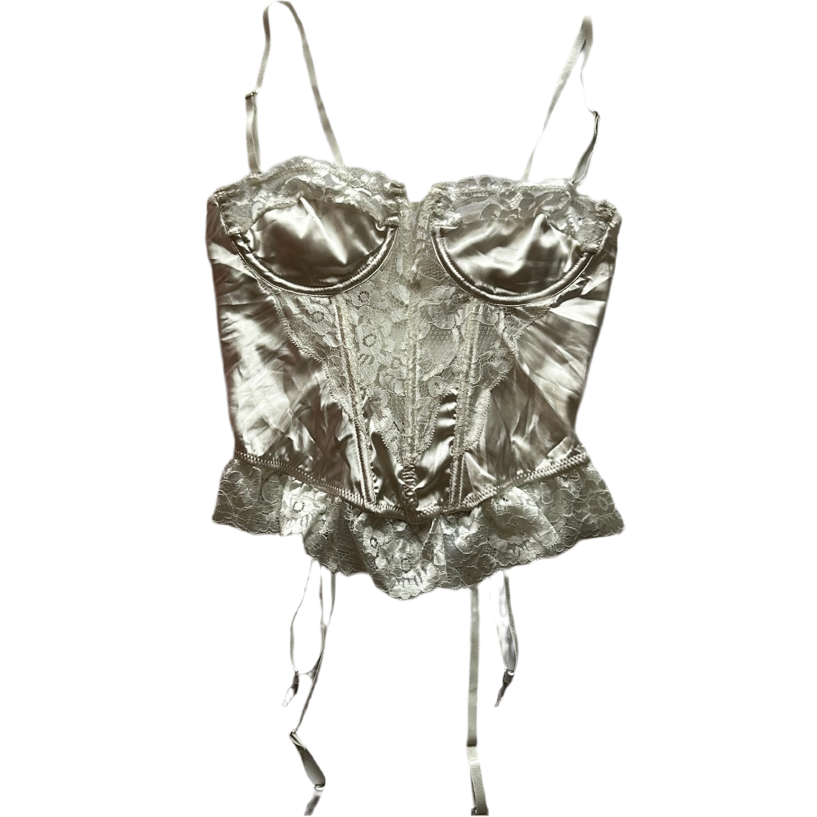 Lace Trim Corset Top (Adjustable Strap)