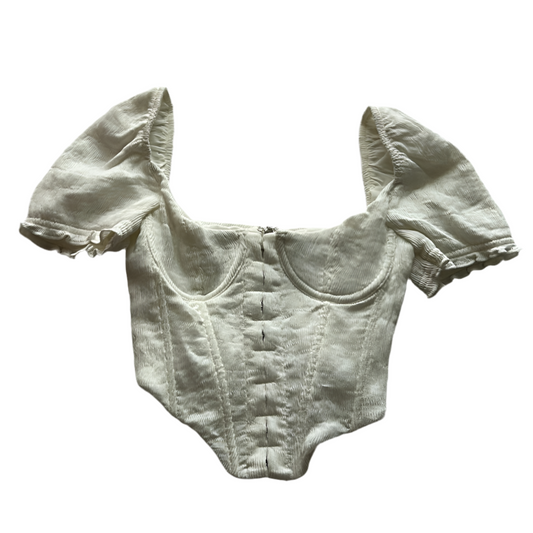 Balloon Sleeve Corset Top