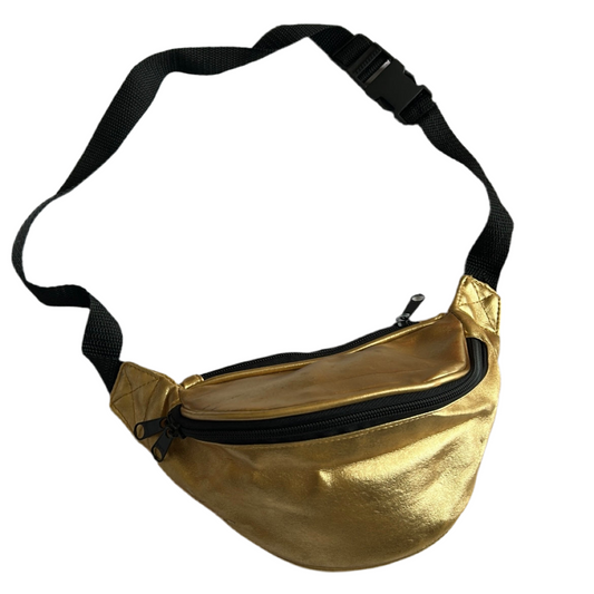 Metallic Gold Banana Bag