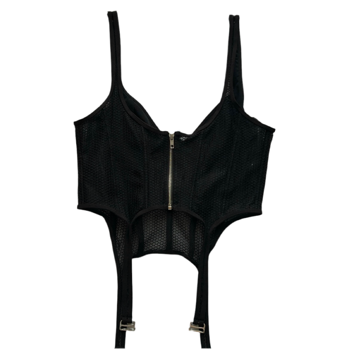 Corset Back-Zip Lace Top