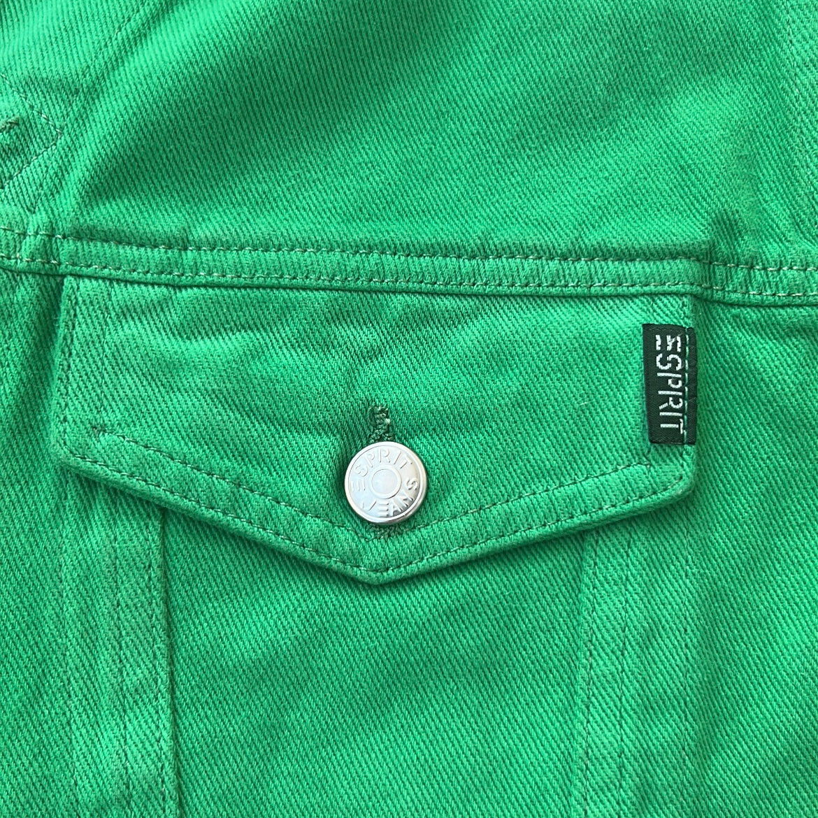 ESPRIT Green denim vest jacket