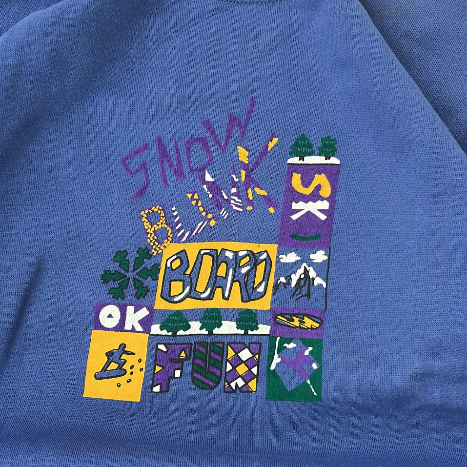 Vintage graphic purple sweatshirt