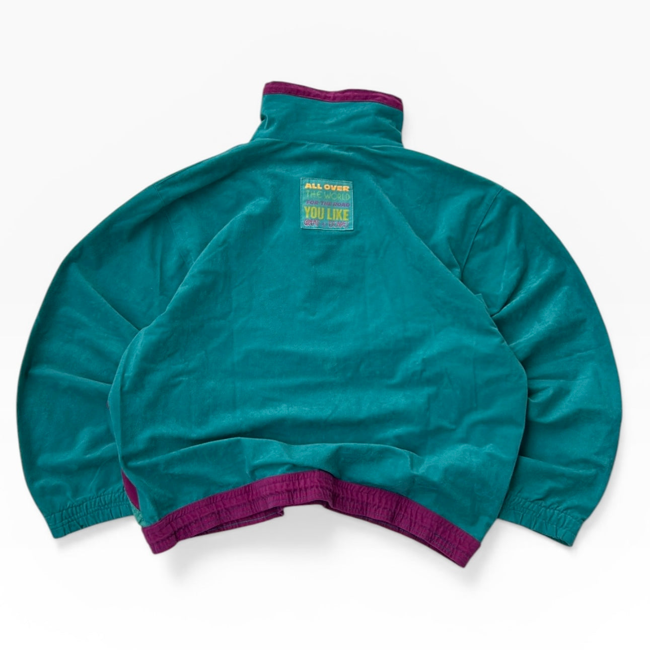 Great escapes vintage crazy 1/4 Zip adjustable overshirt
