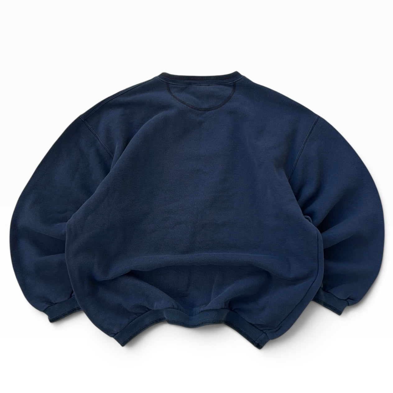 Text graphic dusty blue sweatshirt