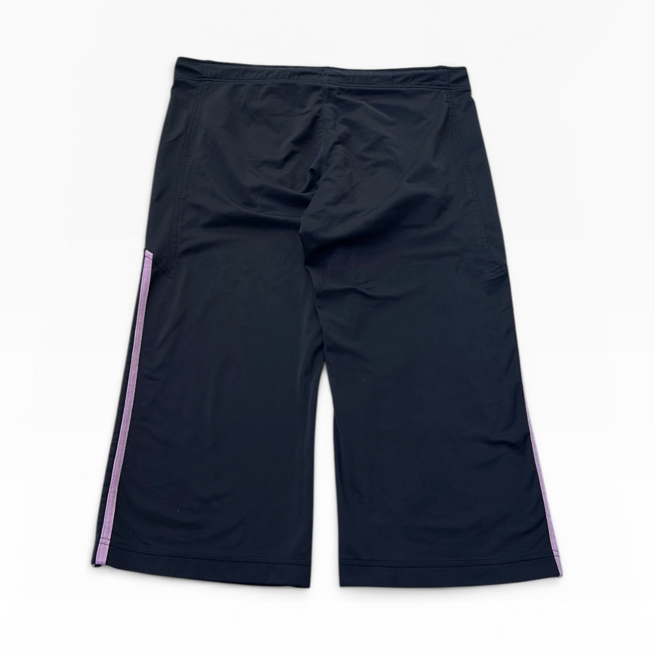 Adidas pink three stripe capri pants (adjustable waist)