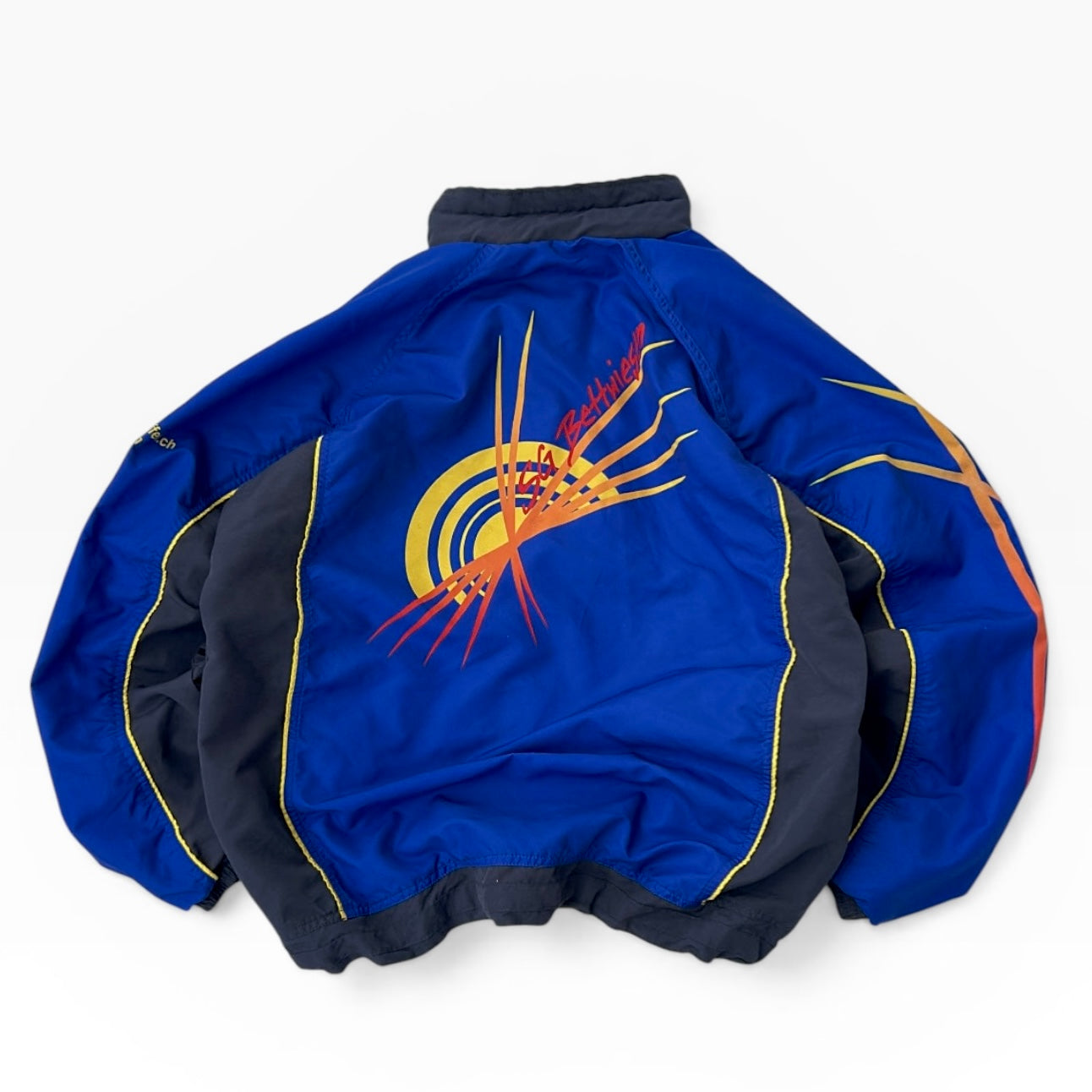 Vintage graphic adjustable shell jacket