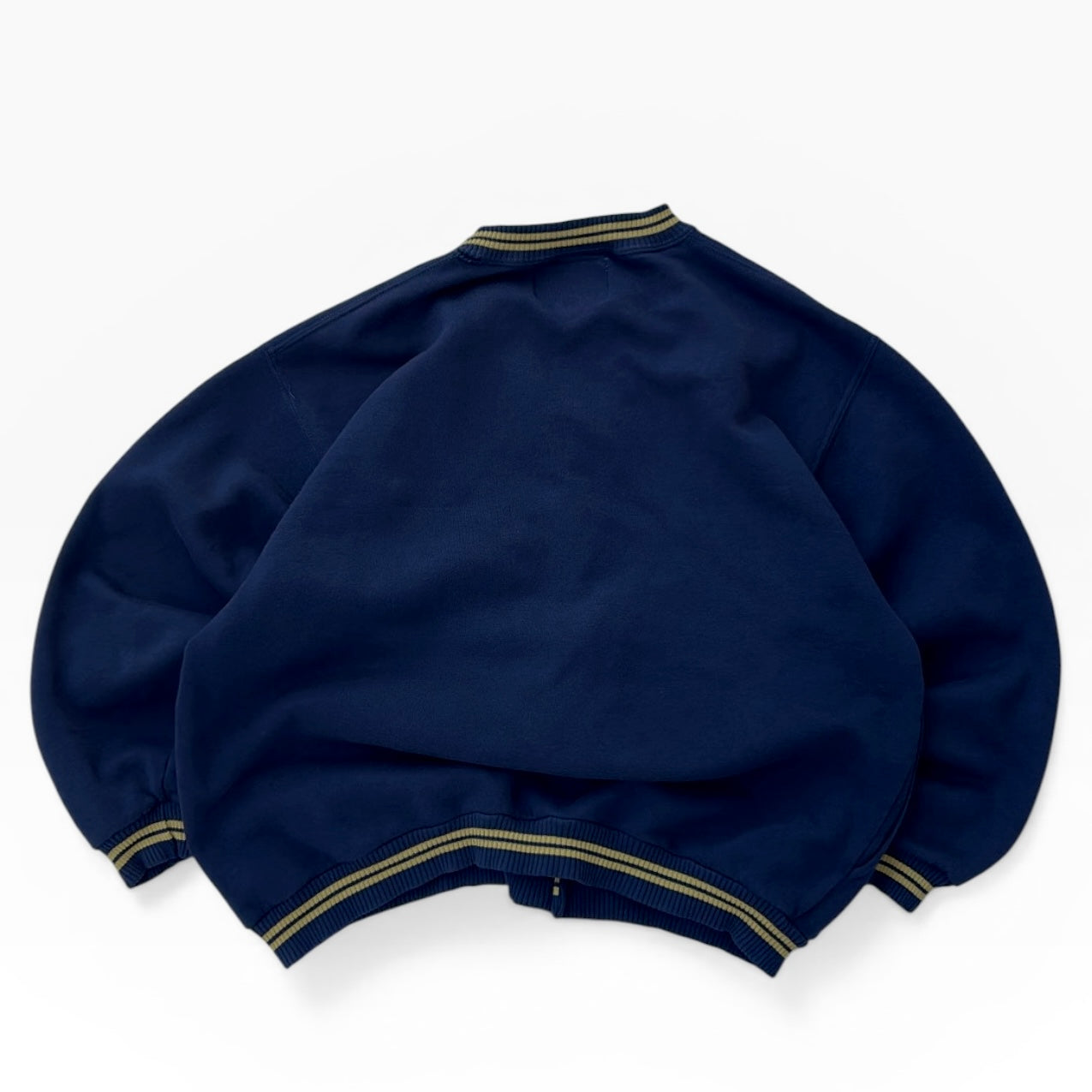 Vintage navy cardigan with embroidered logo