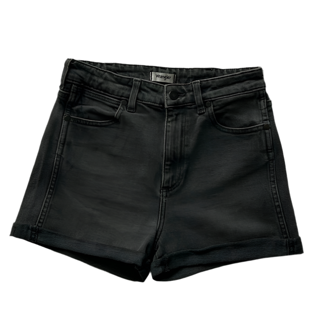 Wrangler Black Denim Booty Shorts