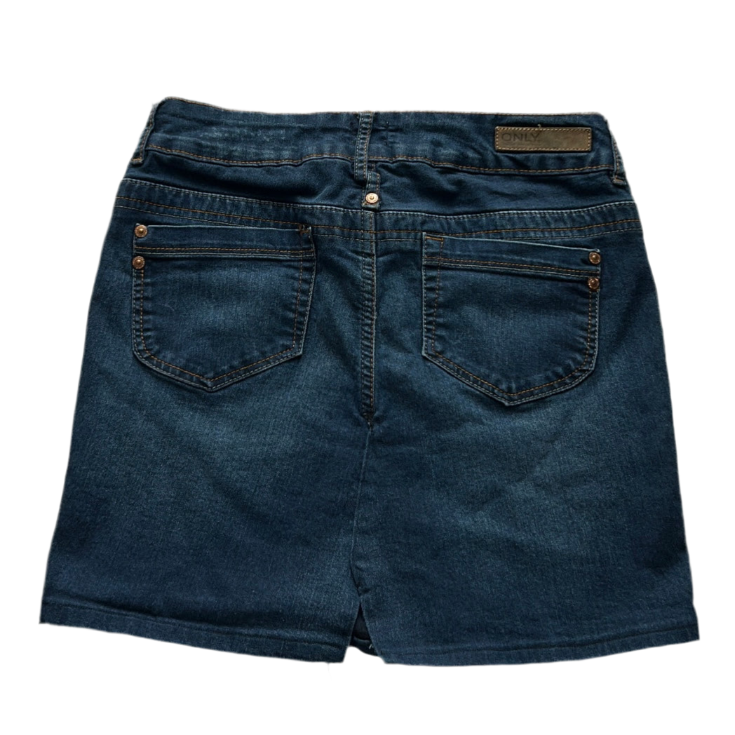 Y2k Dark Wash Denim Mini Skirt