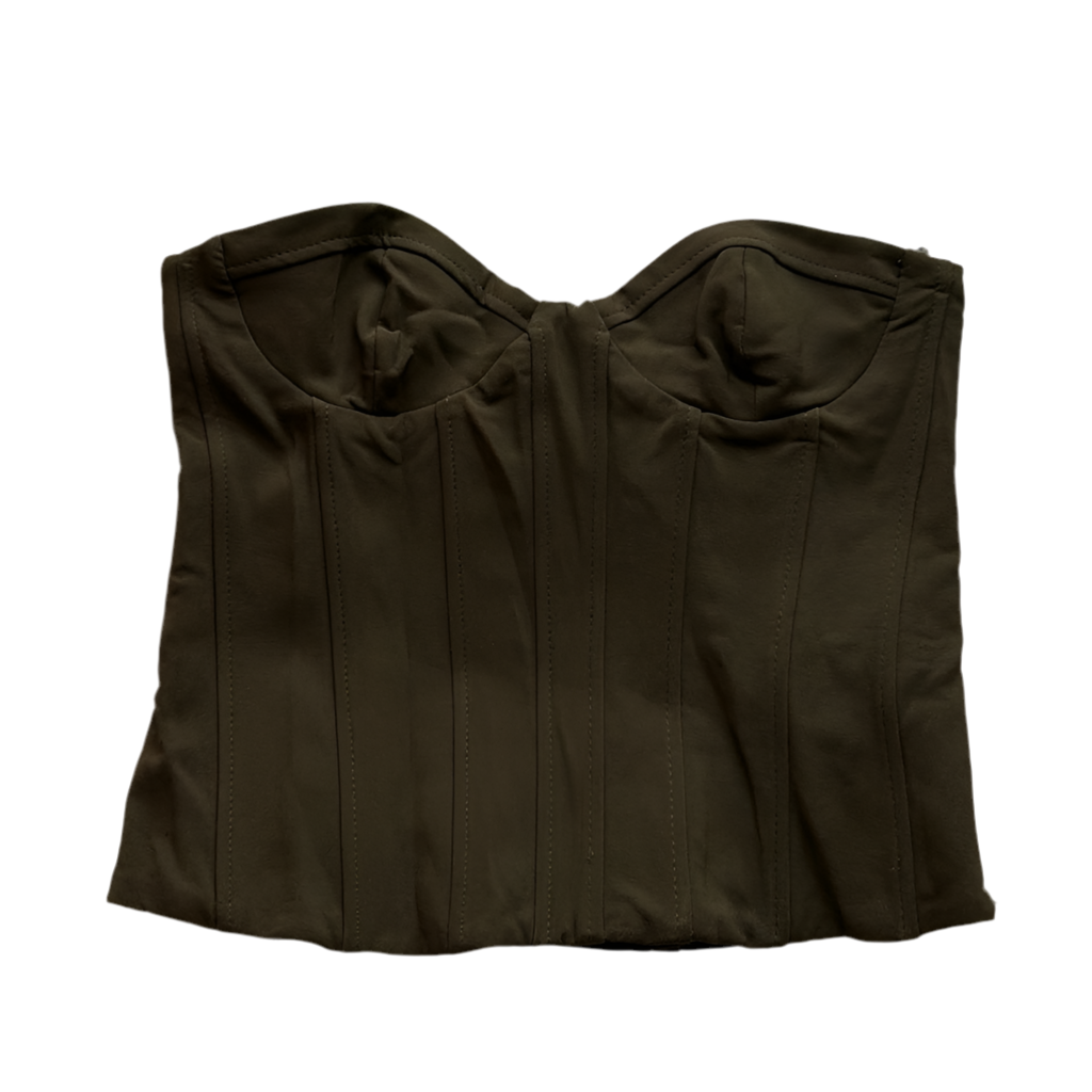 Strapless Side-Zip Corset Style Top