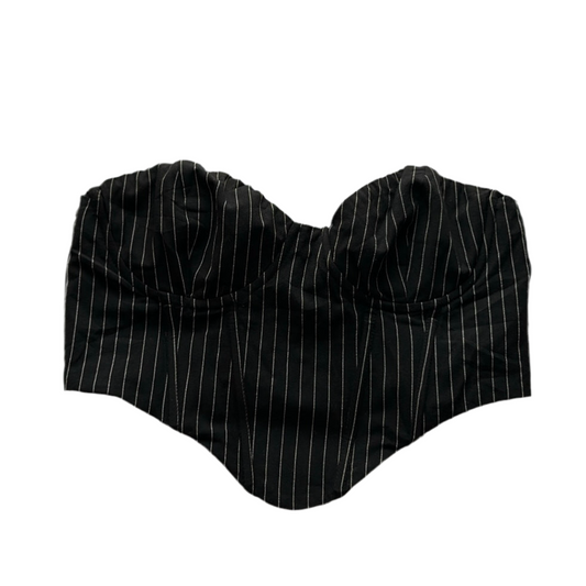 Strapless Back Zip Corset-Like Top