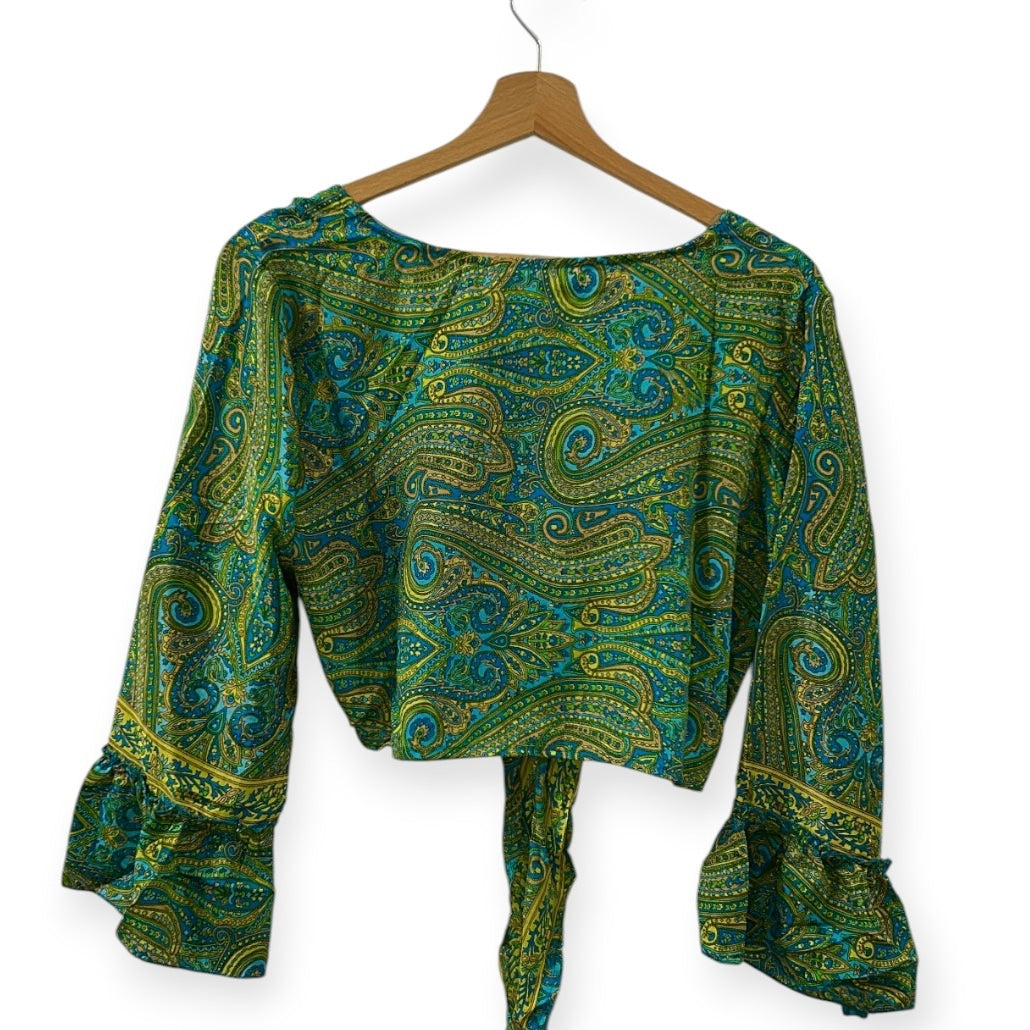 Dead stock retro coloublock tie top