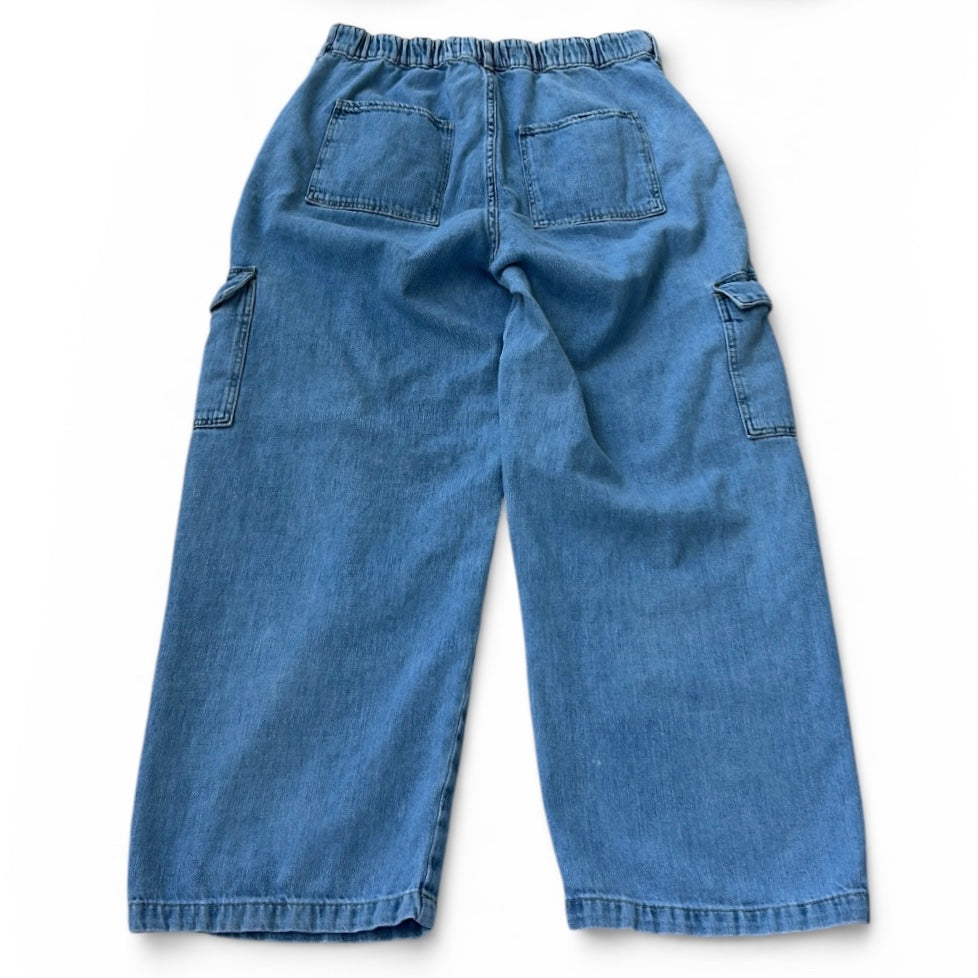 Baggy cargo elastic jeans