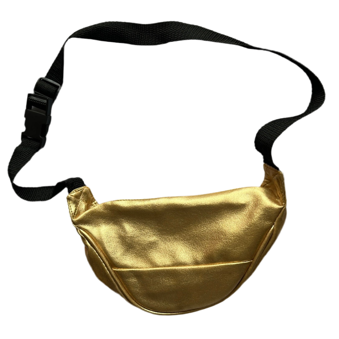 Metallic Gold Banana Bag
