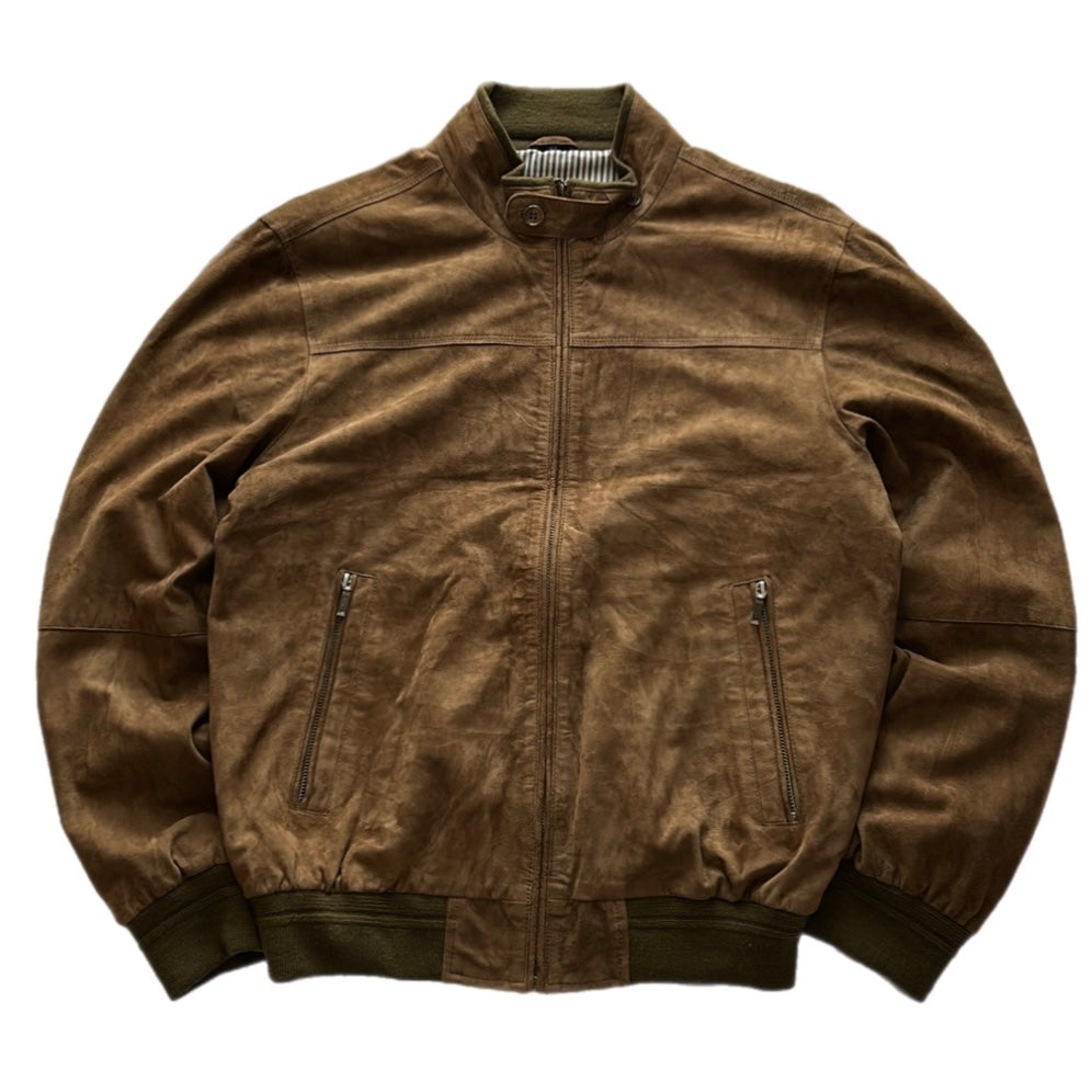 Suede Bomber Jacket