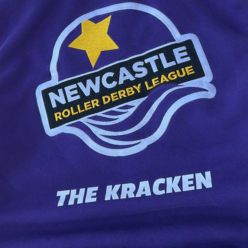 varsity/letterman jacket«Newcastle Roller Derby League – The Kracken»