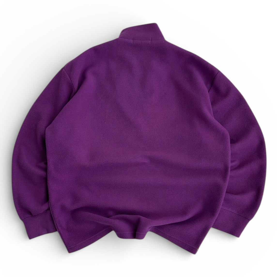 Fila Embroidered Logo 1/4 Zip Purple Fleece