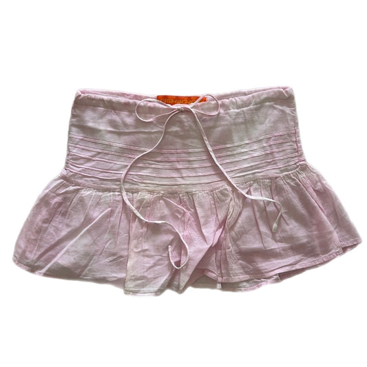 Ruffle Pink Mini Skirt (adjustable)