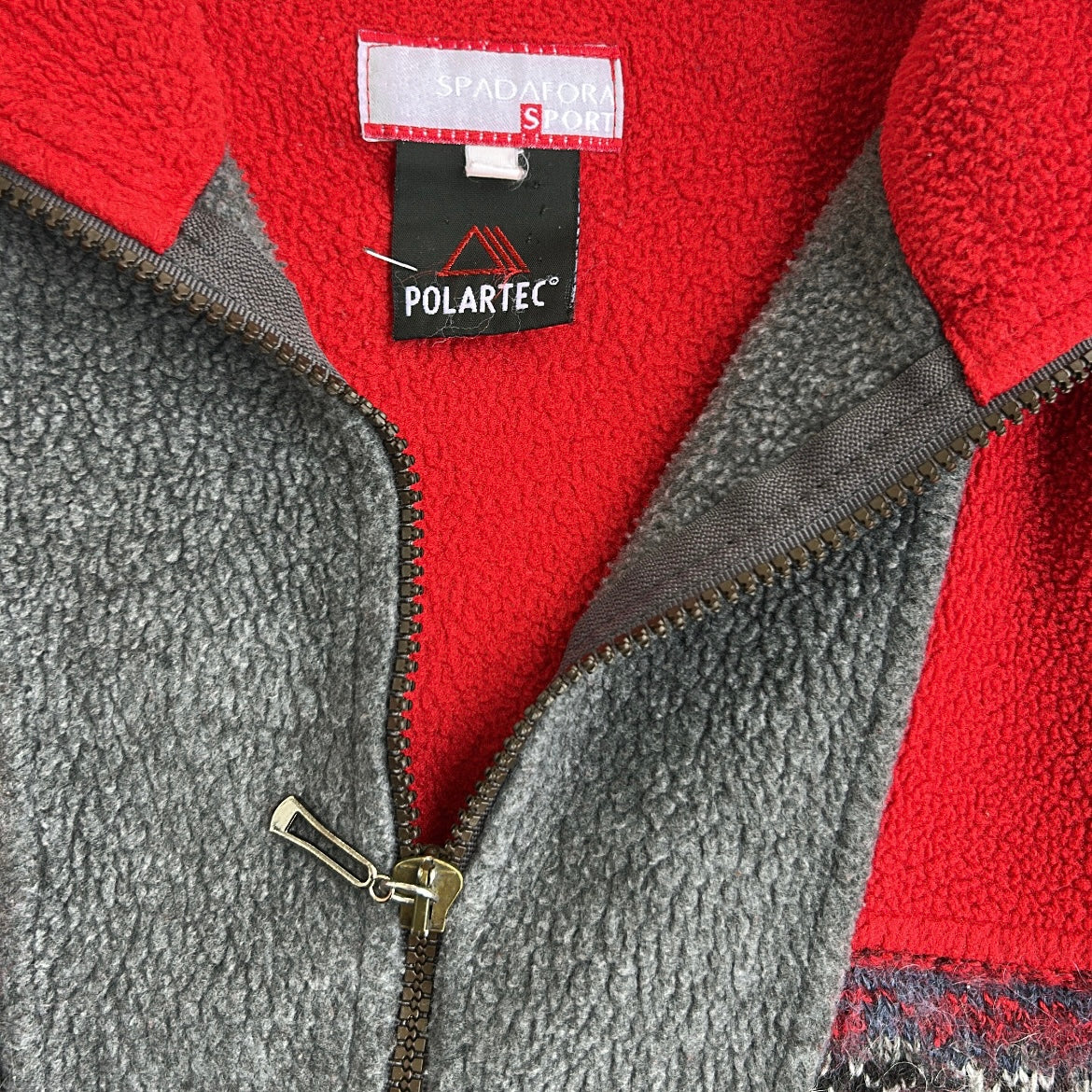 POLARTEC vintage 1/4 Zip Multicolored Fleece