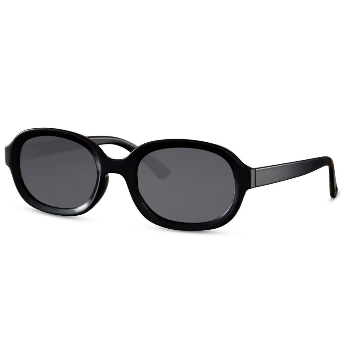 Retro Oval Black Line Shades