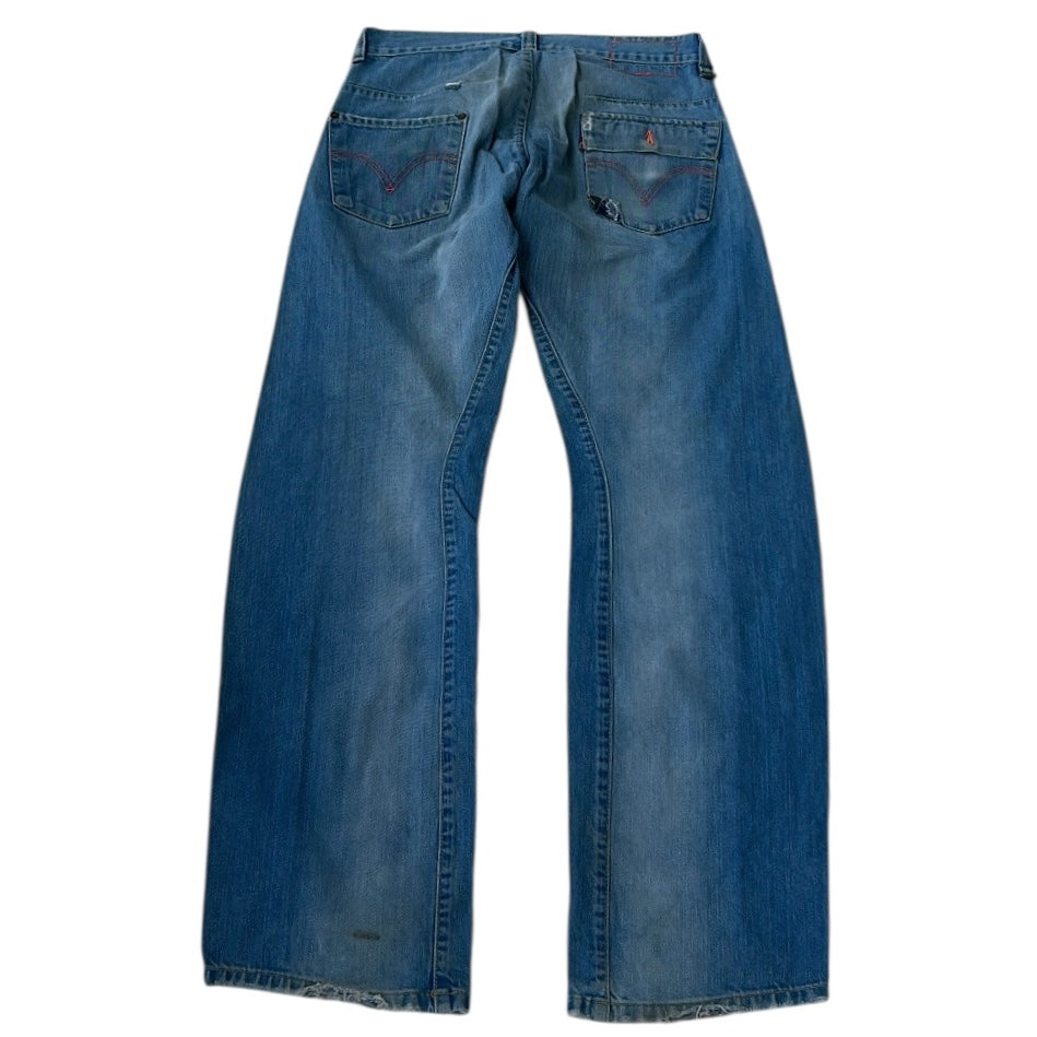 Levis Reworked 00s skater Baggy Light-Wash Jeans