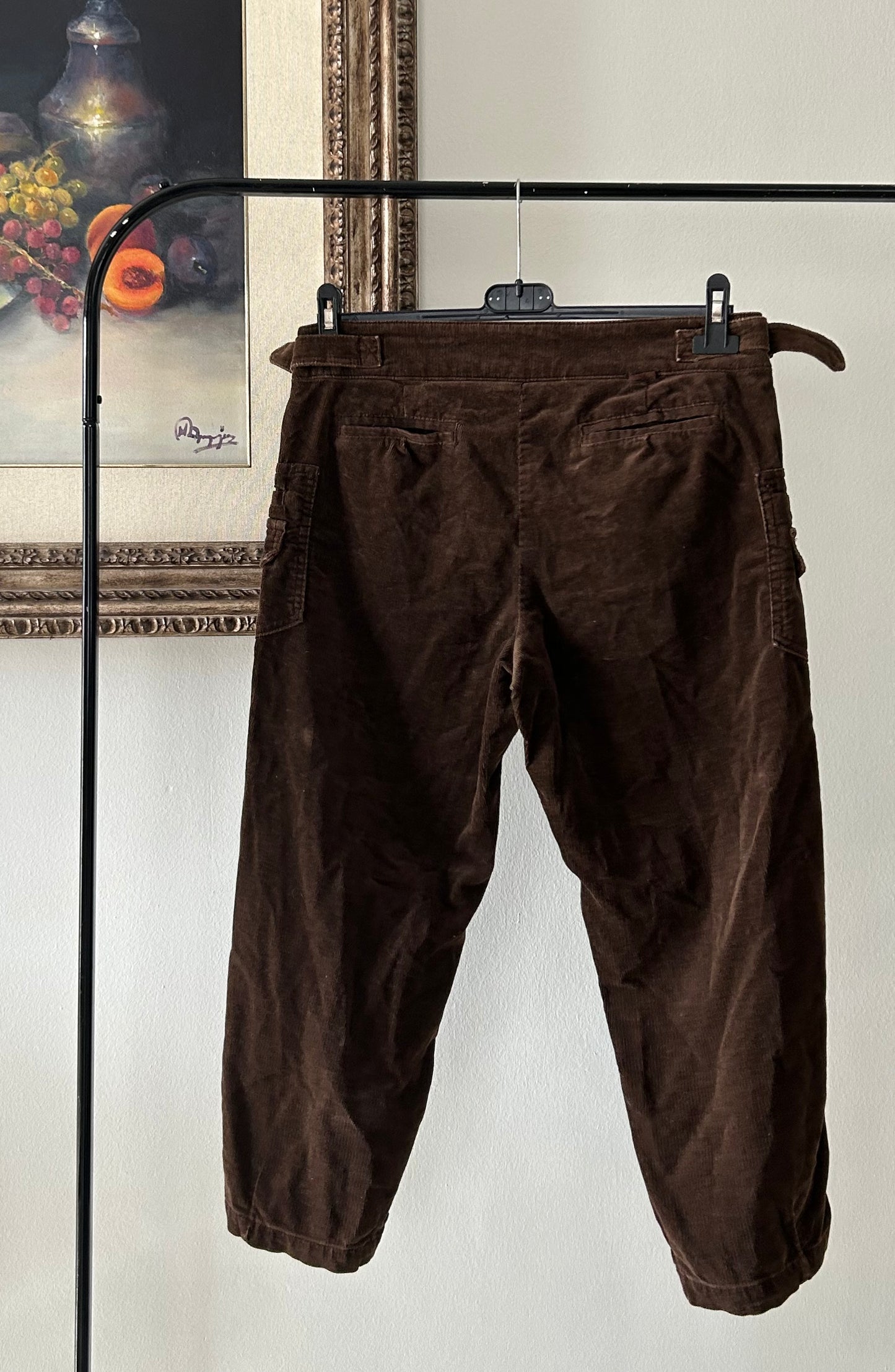 Corduroy Chocolate Brown Capri