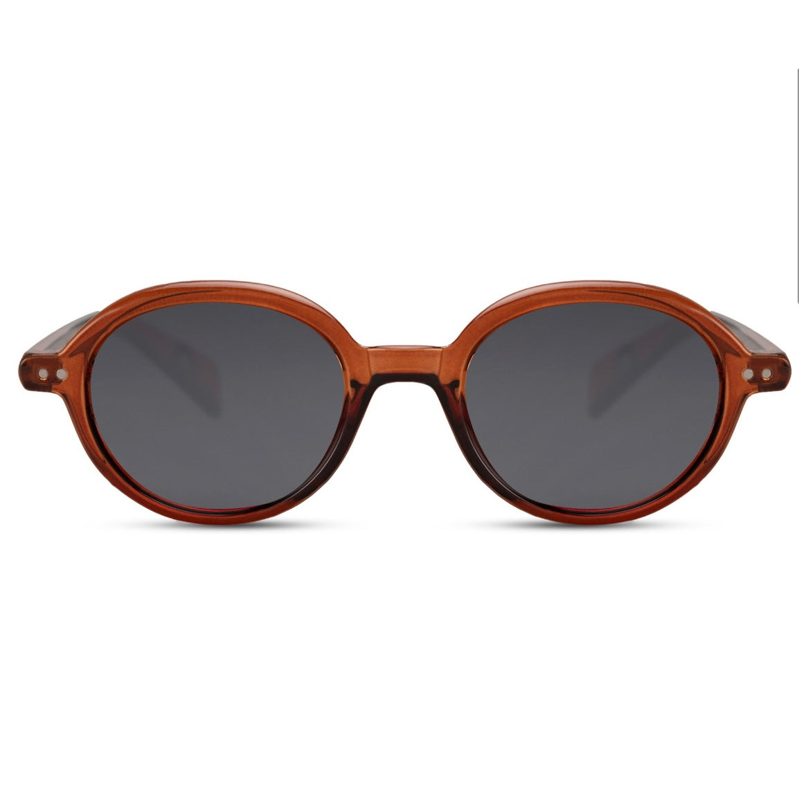 The Ellis – Round Brown Vintage Sunglasses