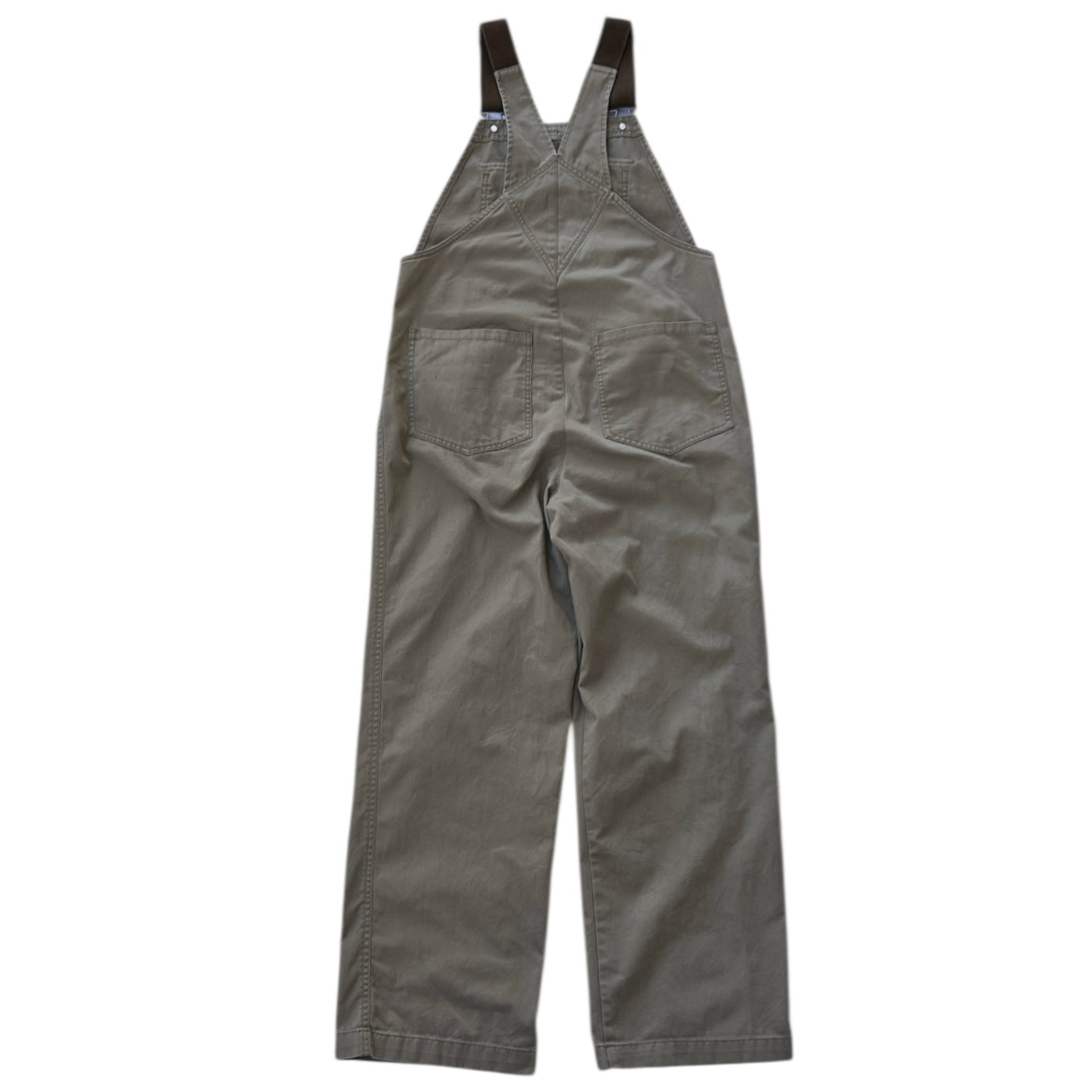 Wego Beige Dungarees With Brown Strap