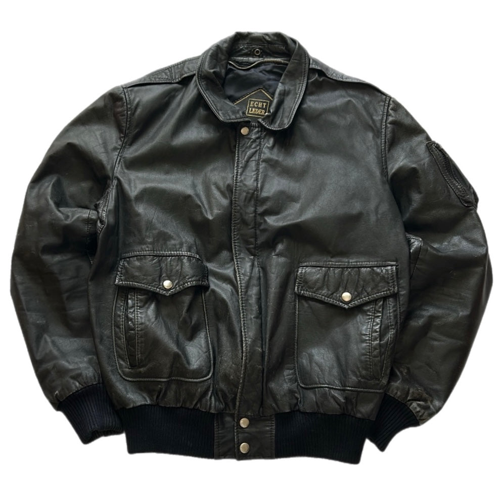 Leather Bomber Jacket